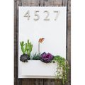 Special Lite Products Special Lite Products SAP-4110-BAL Floral Address Plaque; Brushed Aluminum SAP-4110-BAL